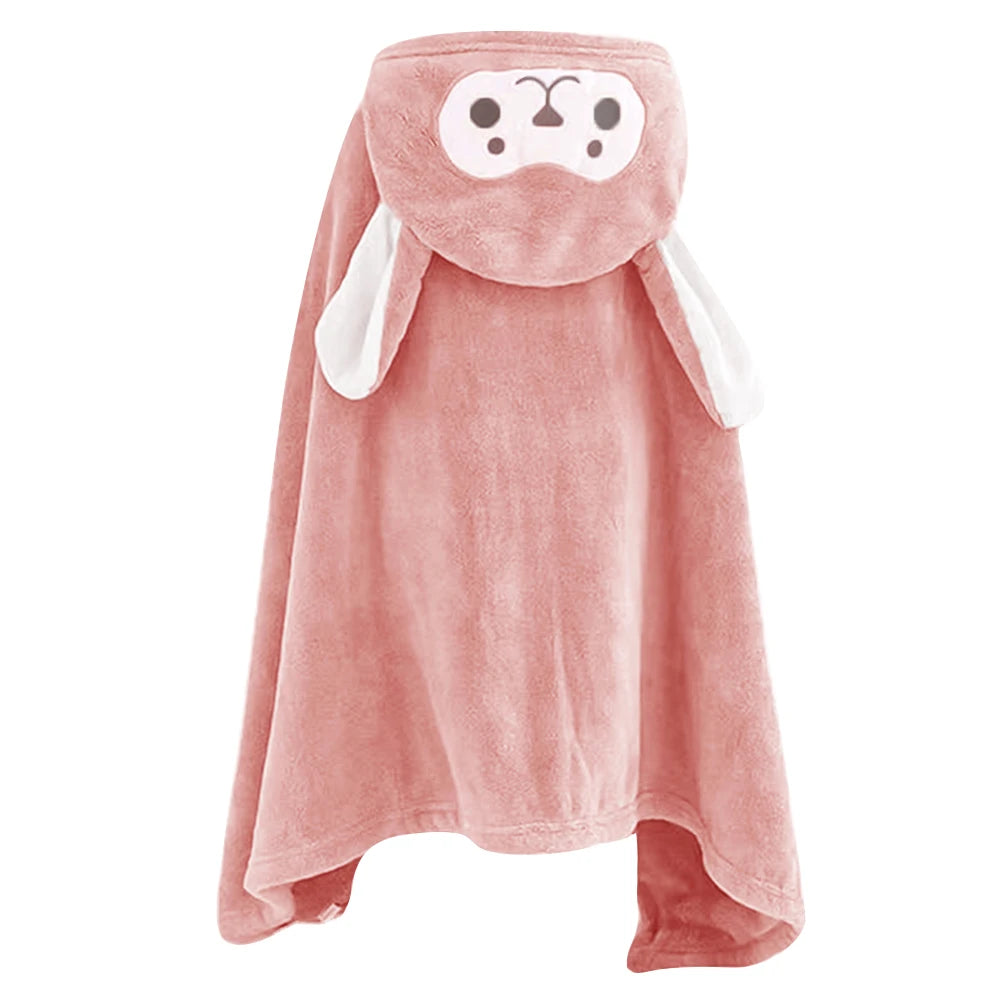 Ultra Soft Hooded Baby Towel Cartoon Kids Bath Towel with Cute Hood for Babies Toddlers Infants 70*140cm/ 28*55in