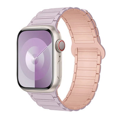 Magnetic Loop for Apple Watch Bands 44mm 40mm 49mm 45mm 41mm 38mm Silicone Bracelet iWatch Series 9 8 7 6 5 4 3 Se ultra 2 strap