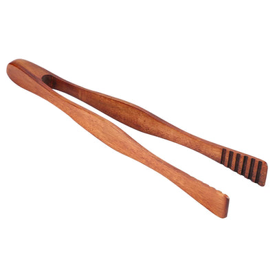 BBQ Serving Tong Wooden Barbecue Clip Buffet Food Tongs Bread Steak Kitchen Clamp Serving Tool for Salad Cake