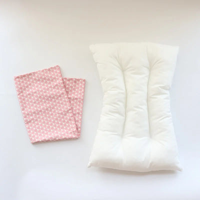 30X50CM BABY PILLOW AND CASE SET, COTTON PILLOWCASE AND PILLOW CORE WITH CARTOON PATTERN FOR KIDS BOYS AND GIRLS