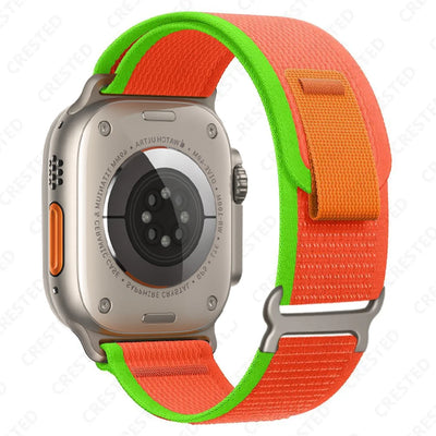 Trail Strap For Apple Watch Ultra 2 Band 49mm 45mm 44mm 42mm 40mm 41mm 38mm Nylon bracelet correa iwatch series10 9 8 7 6 5 4 SE