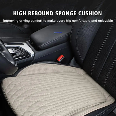 PU LEATHER FRONT CAR SEAT COVER – UNIVERSAL CUSHION PROTECTOR & AUTO SEAT PAD