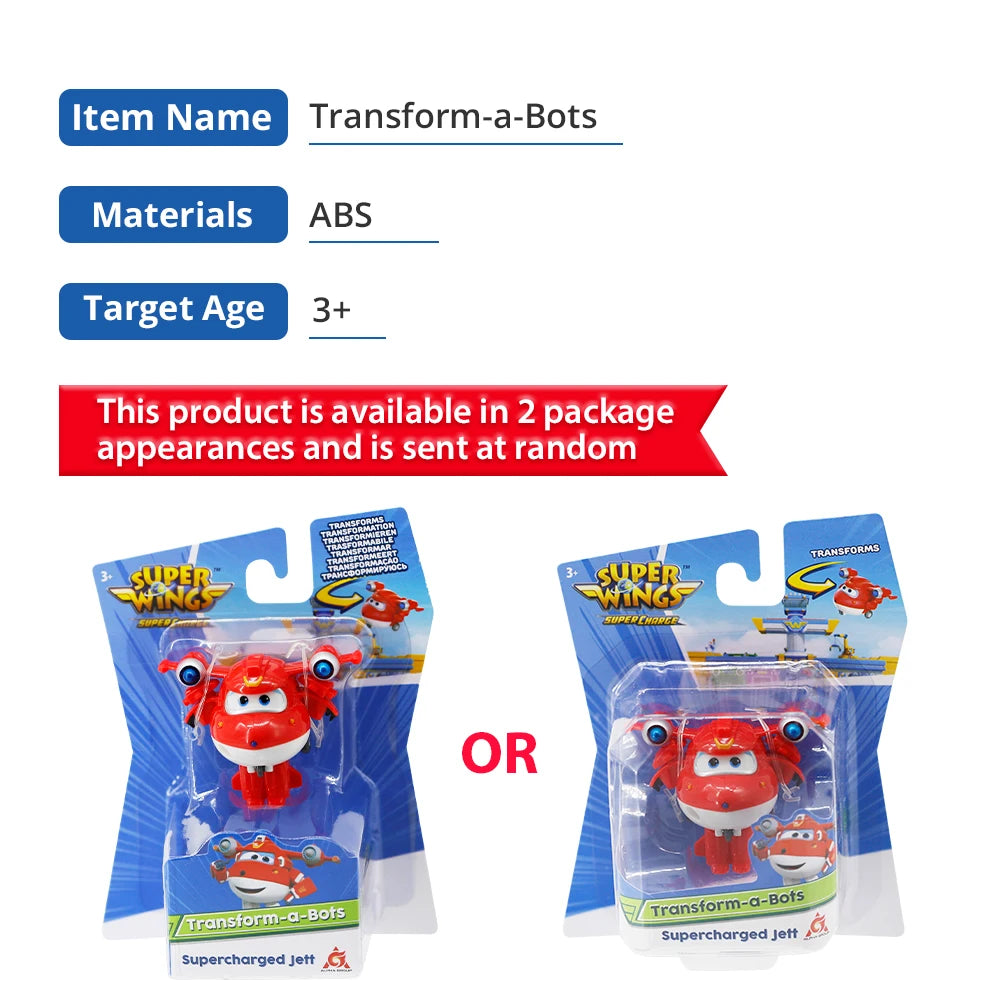 36 Types Super Wings 2" Scale Mini Transforming Anime Deformation Plane Robot Action Figures Transformation Toys For Kids Gifts