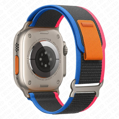 Trail Strap For Apple Watch Ultra 2 Band 49mm 45mm 44mm 42mm 40mm 41mm 38mm Nylon bracelet correa iwatch series10 9 8 7 6 5 4 SE