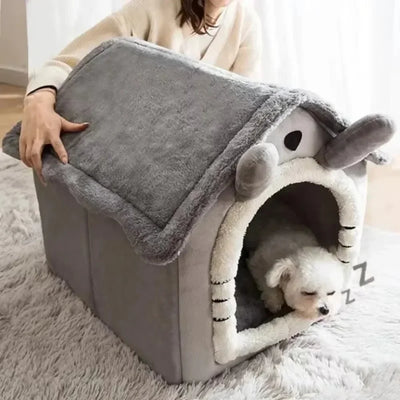 All Seasons Warm Washable Cat Dog Cushion, House Indoor Soft Removable Cushion Pet Bed Kennel for Small Medium Pets Durable Pet Supplies
