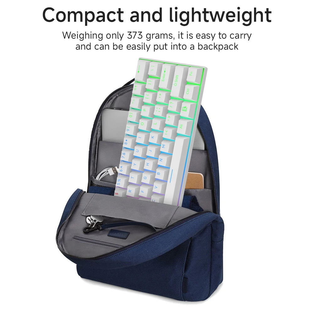 CASEPOKE Mechanical Keyboard 61 Keys Blue Switch Red Switch Brown Switch Hot Swap Keyboard Office Accessories Gaming Keyboard