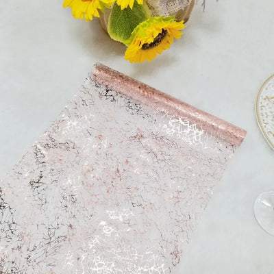 Gold Table Runner Metallic Glitter Table Cloths Runner Metallic Roll Rectangle for Birthday Wedding Home Christmas Table Decor