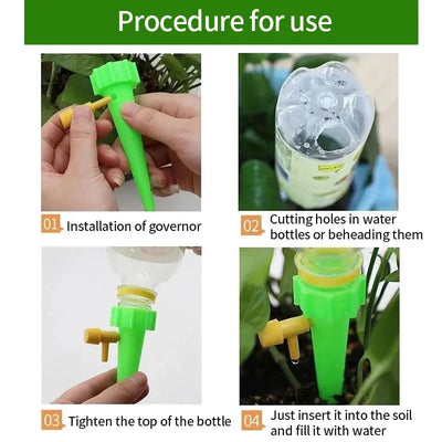 Automatic Drip Irrigation System Self Watering Spike for Flower Plants Greenhouse Garden Adjustable Auto Water Dripper Device