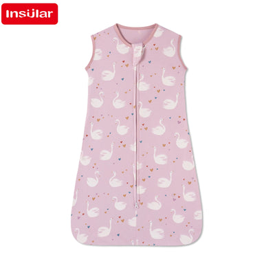New Cotton Fabric Baby Sleeping Bags Sleeveless Vest Newborn Child Anti-kick Quilt Summer Thin Two Way Zipper Baby Sleeping Sack