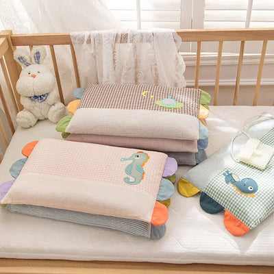 Cartoon Pattern Children's Pillow Removable Washable Baby Pillow with Zipper Household Breathable Cotton Boys Girls Pillow
