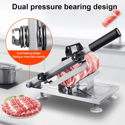 Beef Herb Mutton Rolls Cutter Vegetable Frozen Meat Kitchen Cutting Machine Stainless Steel Manual Lamb Slicer Household Gadgets