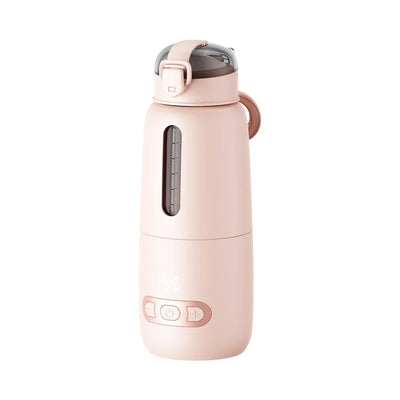 Portable Baby Milk Bottle heater Wireless 316 Food Grade Borosilicate Glass Body 15000mAh Constant 12 Hours Baby Bottle Warmer