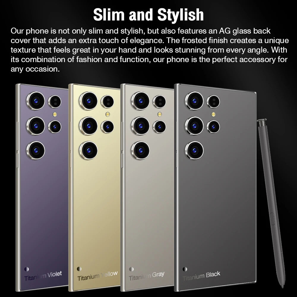 2025 New S25 Ultra Smartphone Original 7.3 Inch Celulares Android Moblie Phones Unlocked 5G Dual Sim Global Version CellPhones