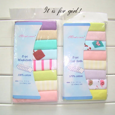 5/8 Pcs Cotton Newborn Baby Towels Set Saliva Towel Nursing Towel Baby Boys Girls Bebe Toalha Washcloth Handkerchief Cloth Wipes