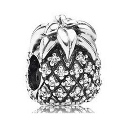 2024 New 925 Silver Plated Diamond Heart Bell Loose Charm Beads For Pandora DIY Bracelet Necklace Jewelry Accessories Gifts