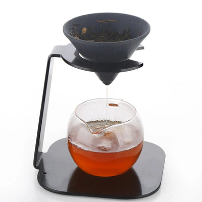 Cone Shape Non Porous Coffee Strainer Alumina Ore Tea Filter Coffee Filter Accessories