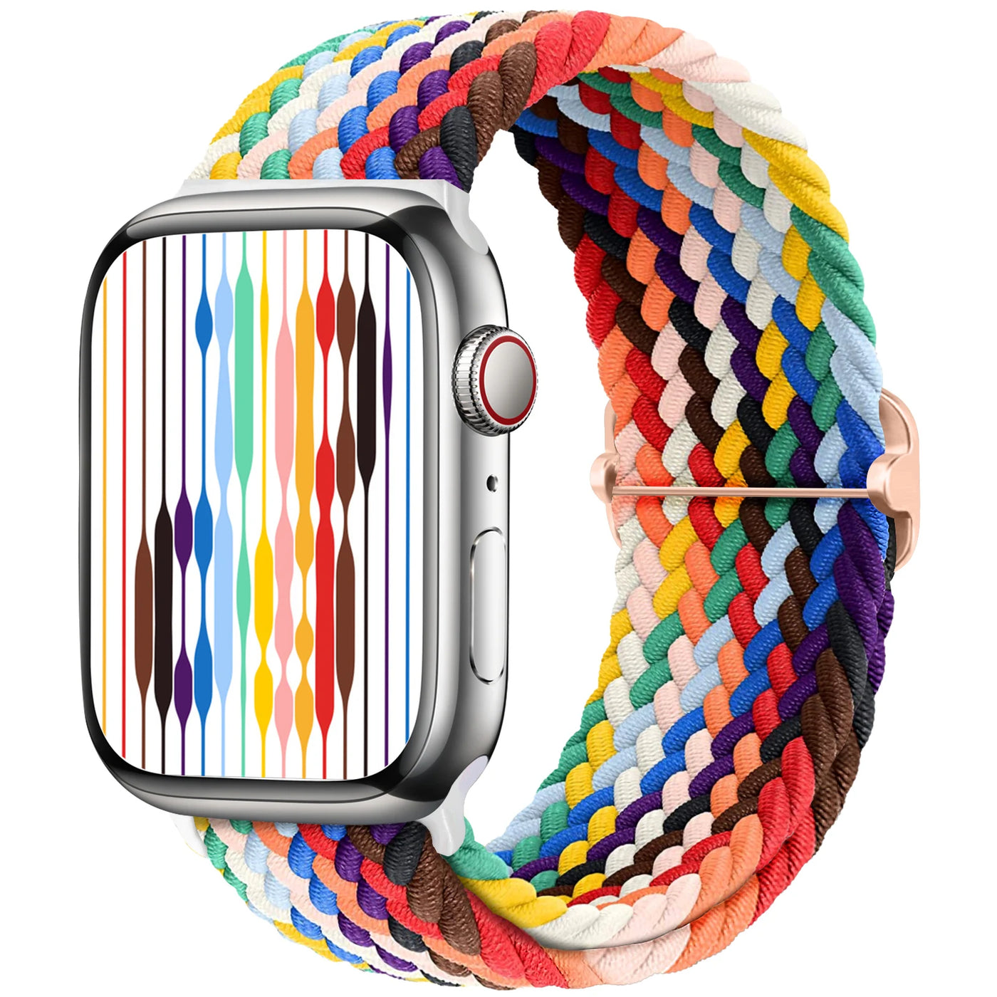Braided Solo Loop For Apple watch band 44mm 40mm 49mm 45mm 41mm 46mm Elastic bracelet iWatch series 8 3 se 6 Ultra 2 9 10 straps