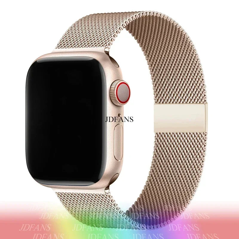 milanese Loop Band for apple watch Strap Ultra 49mm 45mm 44mm 41mm 40mm Metal Wristband bracelet iwatch series 9 8 7 6 5 4 3 SE