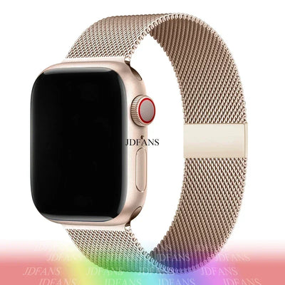 milanese Loop Band for apple watch Strap Ultra 49mm 45mm 44mm 41mm 40mm Metal Wristband bracelet iwatch series 9 8 7 6 5 4 3 SE