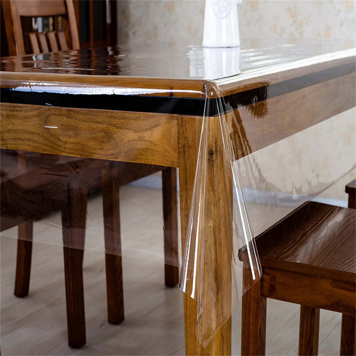 Clear Desk Mat Waterproof Plastic Table Cover Protector Vinyl Tablecloth Clear Desk Pad Protector Easy To Clear