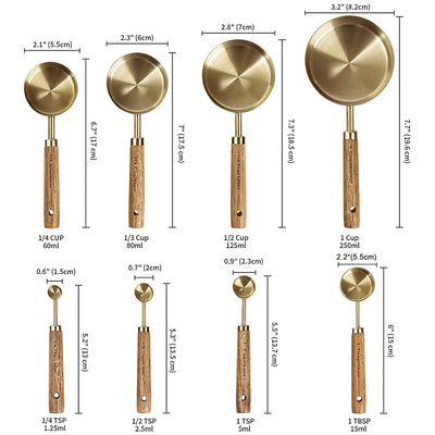 11/6pc Stainless Steel Measuring Cup Spoon Set Espresso Making Measuring Tools Coffee Measure Spoon Kitchen Gadget Measure Scoop