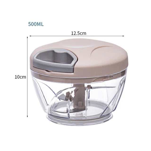 500/900ML Garlic Chopper Manual Garlic Press Food Vegetables Cutter Meat Grinders Kitchen Gadgets Hand Mincer Garlic Masher