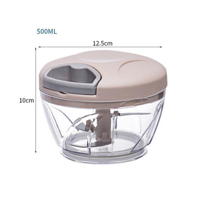500/900ML Garlic Chopper Manual Garlic Press Food Vegetables Cutter Meat Grinders Kitchen Gadgets Hand Mincer Garlic Masher