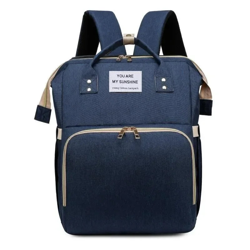 Lightweight Mother and Baby Bag Multifunctional Large Capacity Mom Bed Bag New Portable Folding Mommy Bag Crib Stroller Backpack