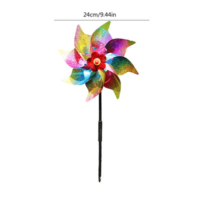 1pc Windmill Bird Repellent Decoration Bird-Scaring Wind Spinner Children Kids Toys Easy Installation Garden Orchard Protection