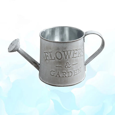 Voar Portable Pot Home Ornament Flowerpot Wedding Decore Iron Metal Jug Rustic Style Decoración