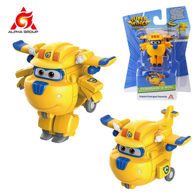 36 Types Super Wings 2" Scale Mini Transforming Anime Deformation Plane Robot Action Figures Transformation Toys For Kids Gifts