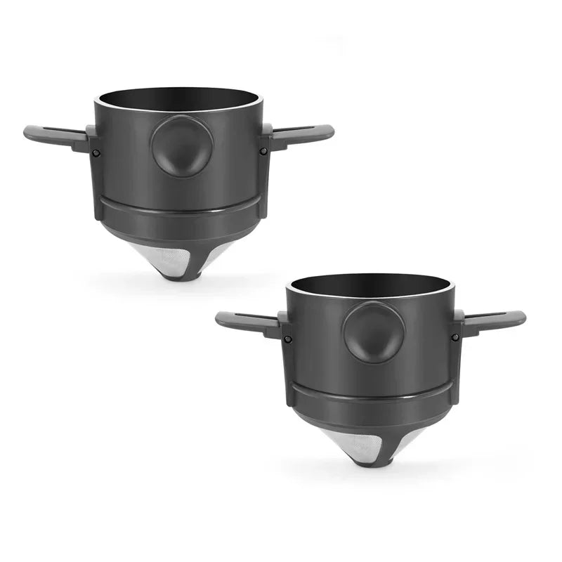 Coffee Filter Folding Hand Brewed Coffee Dripper Cone for Drip Reusable Coffee/Tea Holder Funnel Paperless Pour Over Holder