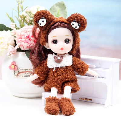 Mini multi-joint Molly girl doll 17 cm changeable constant tide confused Barbie doll