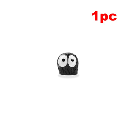 5/10/20/50pcs Cute Black Elf Car Interior Decoration Funny Auto Center Console Rearview Mirror Ornaments For Car Accessories