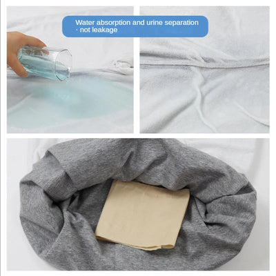 Adult Diaper Pants Washable Diapers Shorts Incontinence Care Pants Anti-bed-wetting Impermeable Elderly Long Pants Breathable