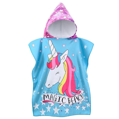 Children 0-5Year Cute Bath Towel Cartoon Animals Hooded Baby Beach Towel Soft Microfiber For Kids Toddlers Pool Poncho