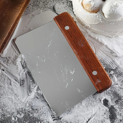 1pc stainless steel scraper, vegetable chopper, dough cutter - a multifunctional kitchen tool for baking