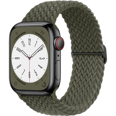 Braided Solo Loop For Apple watch band 45mm 44mm 40mm 49mm 38 41mm Elastic correa bracelet series 8 9 5 4 3 SE 6 7 Ultra 2 strap