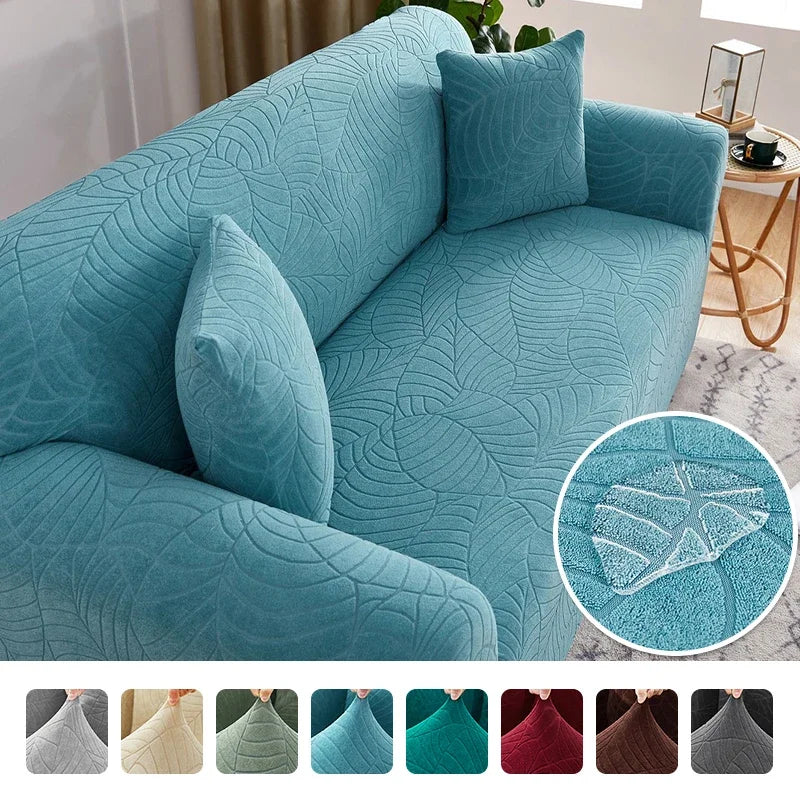 JACQUARD THICK ELASTIC SOFA COVER – 1/2/3/4 SEATER & L-SHAPED CORNER SOFA COVER FOR LIVING ROOM