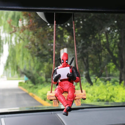 DEADPOOL CAR PENDANT – MINI ACTION FIGURE REARVIEW MIRROR DECORATION