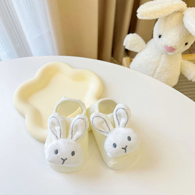 Cartoon Rabbit Baby Socks Cute Animal Doll Newborn Floor Sock Korean Solid Color Infant Toddler Boy Girls Ankle Socks