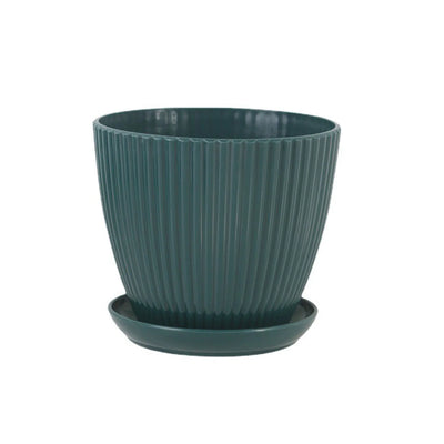Home Garden Pots with Tray Planters Flower Plant Pots Multi Color Flower Seedling Nursery Pots with Tray for Outdoor Indoor FU
