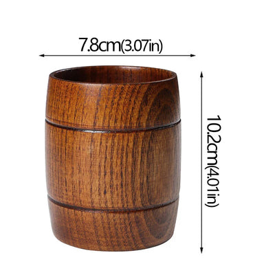Wooden Cups Handmade Jujube Wood Handle Cups Handle Beer Coffee Milk Tea Mug Handmade Natural Kitchen Bar Drinkware Cup