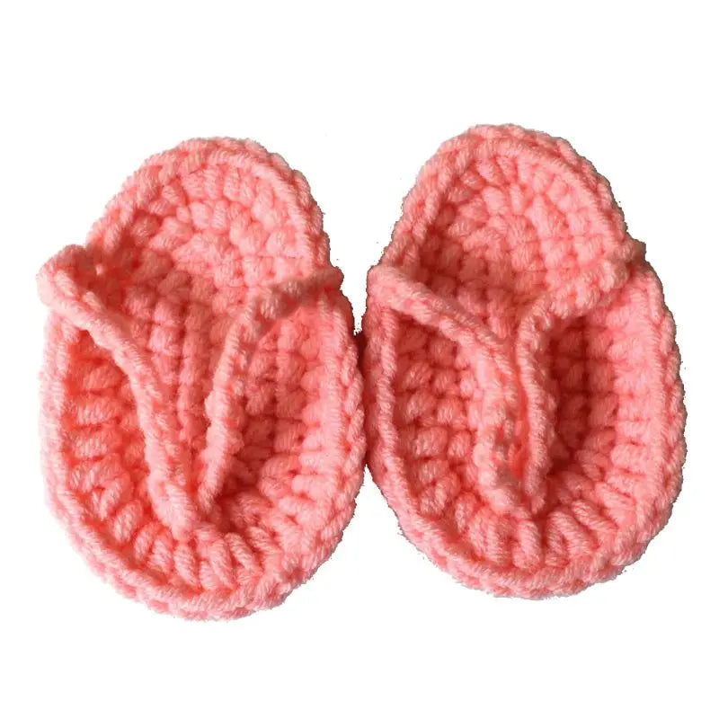 Newborn Photography Props Mini Crocheted Babies Slippers Photo Tools W3JF