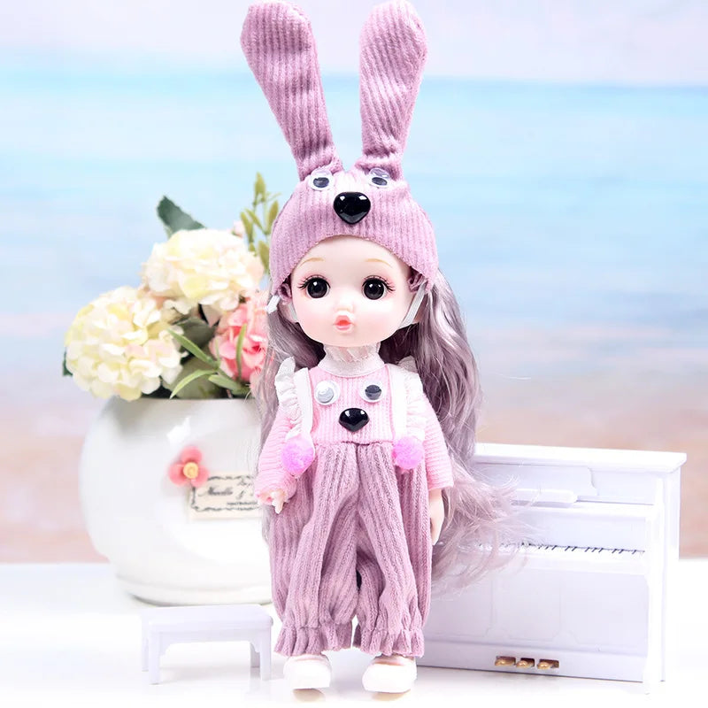Mini multi-joint Molly girl doll 17 cm changeable constant tide confused Barbie doll