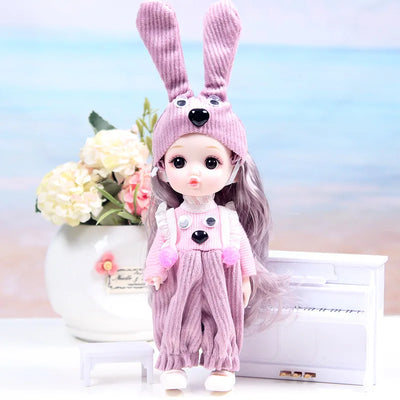 Mini multi-joint Molly girl doll 17 cm changeable constant tide confused Barbie doll