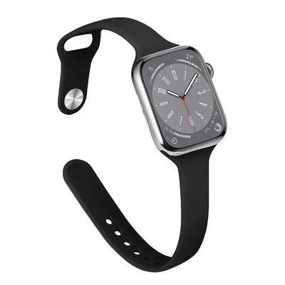 Slim Silicone Strap For Apple Watch Band 45mm 44mm 40mm 41mm 42-38mm sport bracelet iwatch series 8 7 se 3 4 5 6 9 ultra 2 49mm