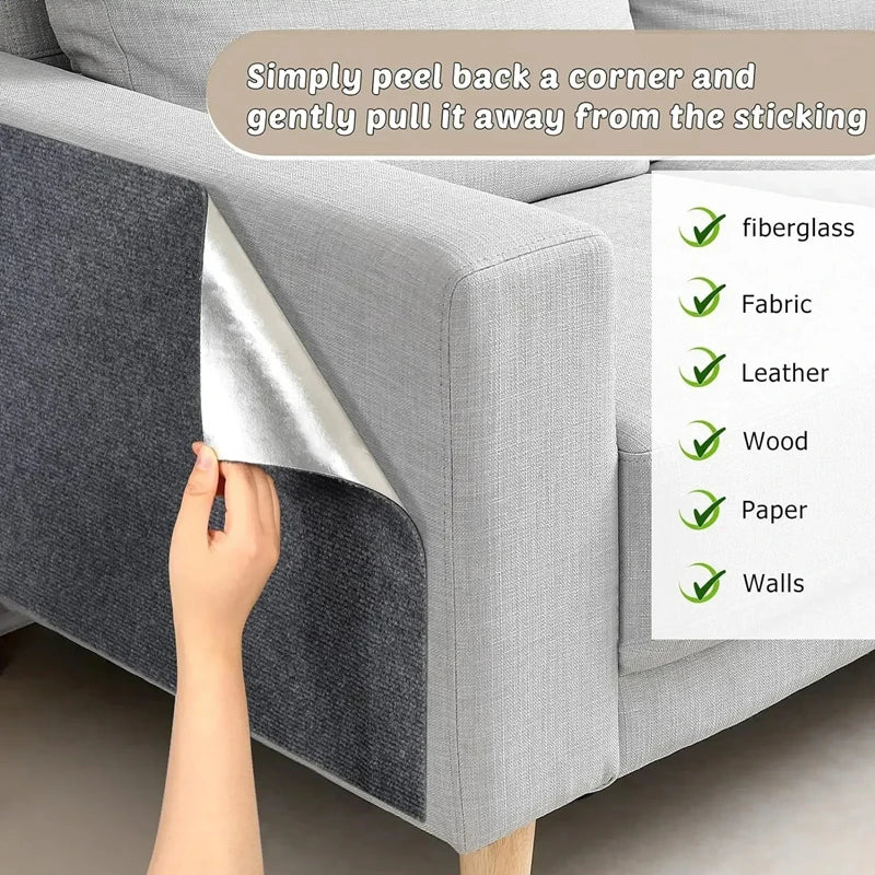 Trimmable Cat Scratching Mat Cat Scratcher Sofa Tape Scratching Post Self-adhesive Carpet Cats Scratch Board Cat Accessories Hot