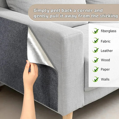 Trimmable Cat Scratching Mat Cat Scratcher Sofa Tape Scratching Post Self-adhesive Carpet Cats Scratch Board Cat Accessories Hot