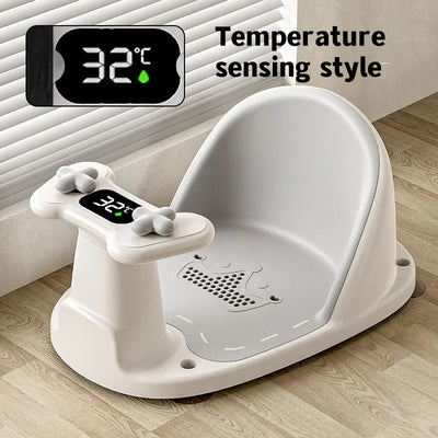 Children's Shower Seat Portable Shower Stand for Newborns and Young Children Children's Growth Accessories Temperature Sensing